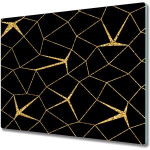Coloray Glass Induction Ceramic Hob Cover Mosaic Gold Black Golden And Black Large 60x52 Coloray Glass Induction Ceramic Hob Cover Mosaic Gold Black Golden And Black Large 60x52