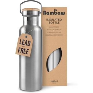 Bambaw Insulated Water Bottle Stainless Steel Water Bottle 1l Travel Water Bambaw Insulated Water Bottle Stainless Steel Water Bottle 1l Travel Water
