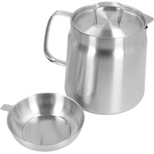 304 Stainless Steel Oil Residue Separator Ergonomic Handle Large Capacity Oil 304 Stainless Steel Oil Residue Separator Ergonomic Handle Large Capacity Oil