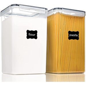 Sodial 2pcs Food Storage Containers With Lids Airtight 6.5l, For Flour, Sugar,6942 Sodial 2pcs Food Storage Containers With Lids Airtight 6.5l, For Flour, Sugar,6942