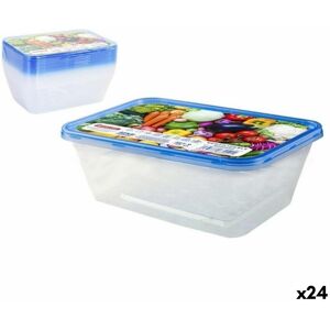 Set Of Lunch Boxes Privilege 49787 Rectangular 750 Ml 18 X 12 X 6 Cm [24 Unit Set Of Lunch Boxes Privilege 49787 Rectangular 750 Ml 18 X 12 X 6 Cm [24 Unit