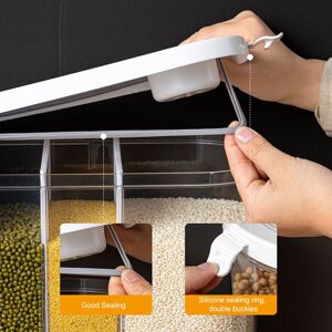 Hot 5 Grids Dispenser Box Dry Food Storage Container With Cup Grain Cereal Hot 5 Grids Dispenser Box Dry Food Storage Container With Cup Grain Cereal