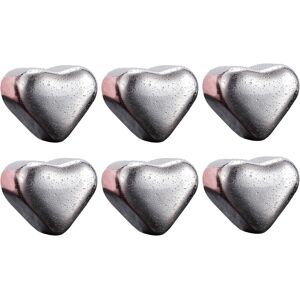 Enmart 6 Pcs Heart Shape Stainless Steel Ice Cubes For Drinks, Reusable Whiskey Chillin Enmart 6 Pcs Heart Shape Stainless Steel Ice Cubes For Drinks, Reusable Whiskey Chillin