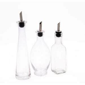 Kitchencraft World Of Flavours Dual Oil & Vinegar Cruet Glass Bottle Set Kitchencraft World Of Flavours Dual Oil & Vinegar Cruet Glass Bottle Set