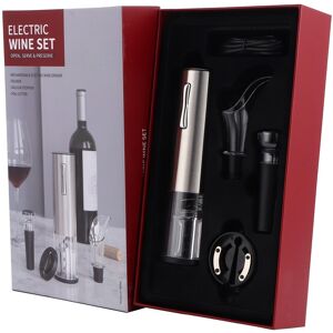 ⊹4-In-1 Wine Bottle Opener Set Usb Wine Stopper Pourer Foil Cutter Accessories ⊹4-In-1 Wine Bottle Opener Set Usb Wine Stopper Pourer Foil Cutter Accessories