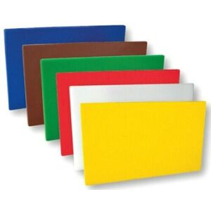 Catering Set 6 Coloured Plastic Chopping Boards - Food Safety Catering Set 6 Coloured Plastic Chopping Boards - Food Safety