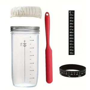 Sodial 2x(Bread Fermentation Glass Jar, , As Shown Bread Baking,Small P6i2)7926 Sodial 2x(Bread Fermentation Glass Jar, , As Shown Bread Baking,Small P6i2)7926