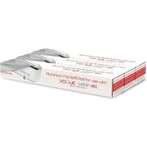 Vogue Aluminium Foil 90m Fits Wrap450 Dispenser - 300m Length Pack Of 3 Vogue Aluminium Foil 90m Fits Wrap450 Dispenser - 300m Length Pack Of 3