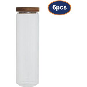 Premier Housewares Pack Of 6 Freska 1600ml Clear Glass Kitchen Food Pasta Rice Biscuit Storage Jar Premier Housewares Pack Of 6 Freska 1600ml Clear Glass Kitchen Food Pasta Rice Biscuit Storage Jar