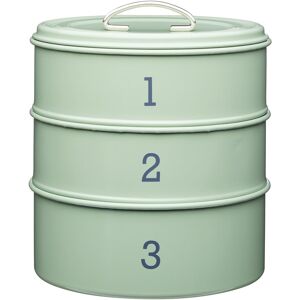 Kitchencraft Living Nostalgia 3-Tier Airtight Metal Cake Storage Tin, 22 X 27 Cm Kitchencraft Living Nostalgia 3-Tier Airtight Metal Cake Storage Tin, 22 X 27 Cm
