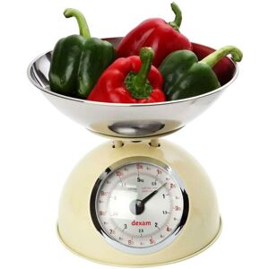 Dexam Mechanical Scales With Stainless Steel 2l Bowl - Cream Dexam Mechanical Scales With Stainless Steel 2l Bowl - Cream