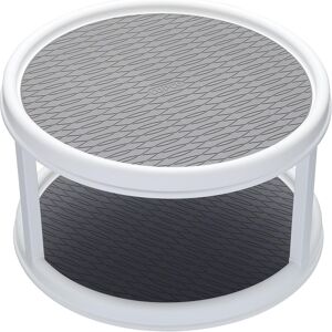 Copco Basics Plastic 2-Tier Lazy Susan-Style Kitchen Worktop And Shelf Organiser Copco Basics Plastic 2-Tier Lazy Susan-Style Kitchen Worktop And Shelf Organiser