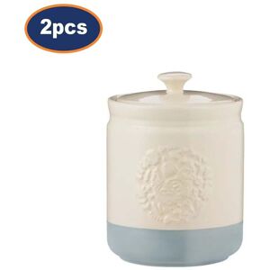 Mason Cash Storage Jar 1l Stoneware Cockerel Hen Coffee Sugar Airtight Canister Blue 2pcs Mason Cash Storage Jar 1l Stoneware Cockerel Hen Coffee Sugar Airtight Canister Blue 2pcs