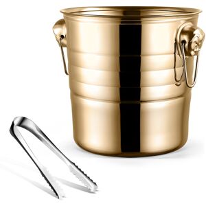 2x(1pc 3l Stainless Steel Ice Bucket Thick Head Ice Bucket Party Ice6876 2x(1pc 3l Stainless Steel Ice Bucket Thick Head Ice Bucket Party Ice6876