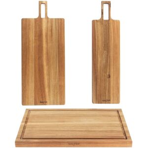 Salter Toronto Wooden Cheese Pizza Meat Serving & Chopping Board Set 3 Piece Salter Toronto Wooden Cheese Pizza Meat Serving & Chopping Board Set 3 Piece