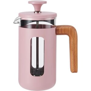 La Cafetière Pink Pisa Wood Handle Stainless Steel Cafetière 3 Cup 350ml La Cafetière Pink Pisa Wood Handle Stainless Steel Cafetière 3 Cup 350ml