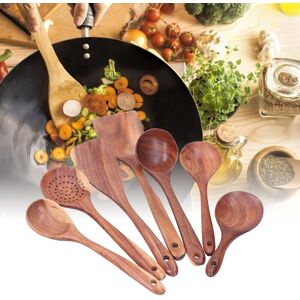 7s Wooden Spatula Spoon Set Kitchenware Utensil Nonstick Mixing Spatula Pot Ou 7s Wooden Spatula Spoon Set Kitchenware Utensil Nonstick Mixing Spatula Pot Ou