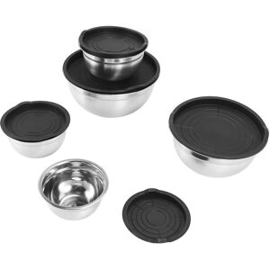 Sodial 5 Pcs Mixing Bowl,Stainless Steel Stackable Salad Bowl With Airtight Lid9741 Sodial 5 Pcs Mixing Bowl,Stainless Steel Stackable Salad Bowl With Airtight Lid9741