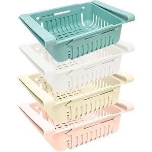 Joeji'S Kitchen Joejis Set Of 4 Fridge Organizer Rack Inserts, Plastic Fridge Storage Container Joeji'S Kitchen Joejis Set Of 4 Fridge Organizer Rack Inserts, Plastic Fridge Storage Container