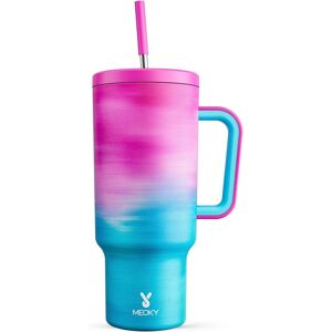 Meoky 1182ml Tumbler With Straw And Lid, 40oz Tumbler With Handle, Insulated St Meoky 1182ml Tumbler With Straw And Lid, 40oz Tumbler With Handle, Insulated St