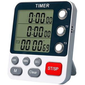 Sodial 3x(Digital Dual Kitchen Timer,3 Channels Count /down Timer,Cooking Timer,4176 Sodial 3x(Digital Dual Kitchen Timer,3 Channels Count /down Timer,Cooking Timer,4176
