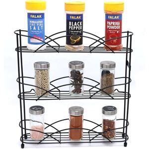 buckingham Buckingham 3-Tier Spice & Herb Rack Free Standing Jar Holder Organiser Black Me buckingham Buckingham 3-Tier Spice & Herb Rack Free Standing Jar Holder Organiser Black Me
