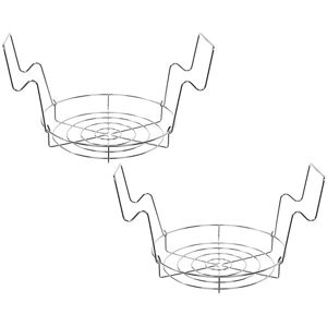 Sodial 2x(2pcs 21.5-Quart Water Bath Canner With Jar Rack Kitchenware Stainless8798 Sodial 2x(2pcs 21.5-Quart Water Bath Canner With Jar Rack Kitchenware Stainless8798