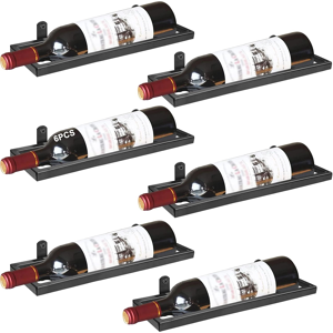 Does Not Apply 6pcs Metal Wall Mounted Wine Racks, Hanging Wine Bottle Display Organizer Holder Does Not Apply 6pcs Metal Wall Mounted Wine Racks, Hanging Wine Bottle Display Organizer Holder
