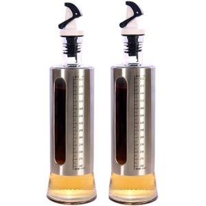 Sodial Olive Oil Bottle, Vinegar And Sauce Dispenser,17oz/500ml Stainless Steel1357 Sodial Olive Oil Bottle, Vinegar And Sauce Dispenser,17oz/500ml Stainless Steel1357