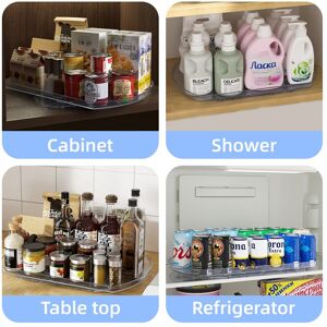 2 Pack Lazy Susan Turntable Spice Rack Clear Organizer For Kitchen Refrigerator 2 Pack Lazy Susan Turntable Spice Rack Clear Organizer For Kitchen Refrigerator