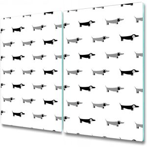 Coloray Tempered Glass Worktop Saver Dachshunds Animals Dogs Art 2x30x52 Coloray Tempered Glass Worktop Saver Dachshunds Animals Dogs Art 2x30x52