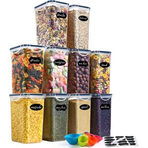 Yashe Global Inc Yashe Food Storage Containers With Lids Airtight, Set Of 10 * 1.5l, Plastic Cere Yashe Global Inc Yashe Food Storage Containers With Lids Airtight, Set Of 10 * 1.5l, Plastic Cere