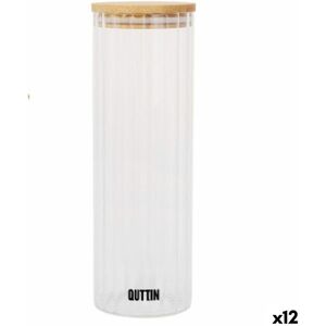 Quttin Transparent Glass Jar - 12 Units - 1.4L Quttin Transparent Glass Jar - 12 Units - 1.4L
