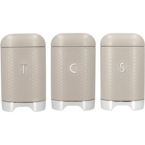Kitchencraft Lovello Latte Kitchen Tea/coffee/sugar Canister Set Kitchencraft Lovello Latte Kitchen Tea/coffee/sugar Canister Set