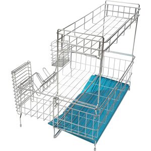 Dish Drying Rack Over Sink Stainless Steel 2 Tier Large Capacity Telescopic Fig Dish Drying Rack Over Sink Stainless Steel 2 Tier Large Capacity Telescopic Fig