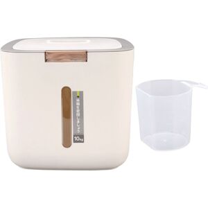 Light Grey Rice Storage Container 22.0lb Capacity Food Grade Pp Thickened Light Grey Rice Storage Container 22.0lb Capacity Food Grade Pp Thickened