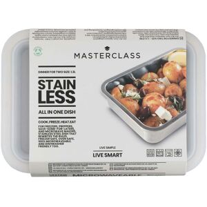Kitchencraft Masterclass All-In-One 'Dinner For Two' Stainless Steel Container Kitchencraft Masterclass All-In-One 'Dinner For Two' Stainless Steel Container