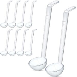Sodial 3x(10 Pieces 7.8inch 1oz Clear Small Ladle Ladle For Sauce Long Handle4865 Sodial 3x(10 Pieces 7.8inch 1oz Clear Small Ladle Ladle For Sauce Long Handle4865
