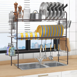 Does Not Apply 2-Tier Over Sink Dish Drying Rack Kitchen Metal Dish Drainers Shelf Sink Organiz Does Not Apply 2-Tier Over Sink Dish Drying Rack Kitchen Metal Dish Drainers Shelf Sink Organiz