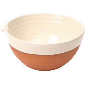 Dexam Porto Terracotta Ribbed Large Mixing Bowl - Stone Dexam Porto Terracotta Ribbed Large Mixing Bowl - Stone