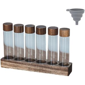 Sodial 2x(Coffee Bean Storage Container Display Rack, Tea Tube Glass, Coffee7411 Sodial 2x(Coffee Bean Storage Container Display Rack, Tea Tube Glass, Coffee7411