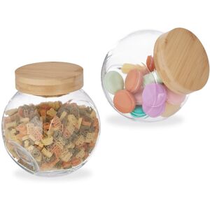 Relaxdays Candy Jar Sweet Containers Airtight Food Jars Kitchen Organisers 1.5 L Airtight Relaxdays Candy Jar Sweet Containers Airtight Food Jars Kitchen Organisers 1.5 L Airtight
