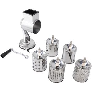 Silver Manual Cheese Grater Shredder Stainless Steel Kitchen Hand Crank Gri Sg Silver Manual Cheese Grater Shredder Stainless Steel Kitchen Hand Crank Gri Sg