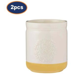 Mason Cash Utensil Holder Stoneware Cockerel Hen 1.3l Cutlery Pot Kitchen Organiser 2pcs Mason Cash Utensil Holder Stoneware Cockerel Hen 1.3l Cutlery Pot Kitchen Organiser 2pcs