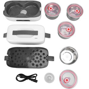 Eu Plug 220v Electric Lunch Box Food Heater Double Layer 4 Stainless Steel Bowls Eu Plug 220v Electric Lunch Box Food Heater Double Layer 4 Stainless Steel Bowls