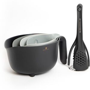 Masterclass Bundle Of High-Quality 4 Pieces Bowl Colander And Measuring Jug Set Masterclass Bundle Of High-Quality 4 Pieces Bowl Colander And Measuring Jug Set