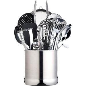Masterclass Extra-Large Stainless Steel Kitchen Utensil Holder, Storage Jar Coo Masterclass Extra-Large Stainless Steel Kitchen Utensil Holder, Storage Jar Coo