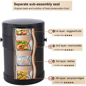 Vacuum Lunch Box Container Insulated Food Jar 1.4l Capacity Double Layers For Vacuum Lunch Box Container Insulated Food Jar 1.4l Capacity Double Layers For
