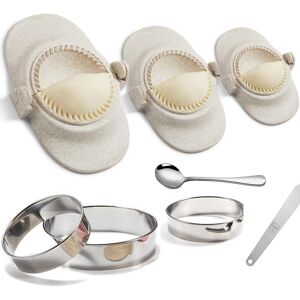 Sodial 3x(Empanada Maker , 6 Inch Extra Dumpling Maker Set With Dough Cutter4827 Sodial 3x(Empanada Maker , 6 Inch Extra Dumpling Maker Set With Dough Cutter4827