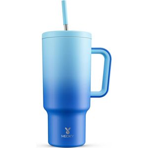 Meoky 1182ml Tumbler With Straw And Lid, 40oz Tumbler With Handle, Insulated St Meoky 1182ml Tumbler With Straw And Lid, 40oz Tumbler With Handle, Insulated St